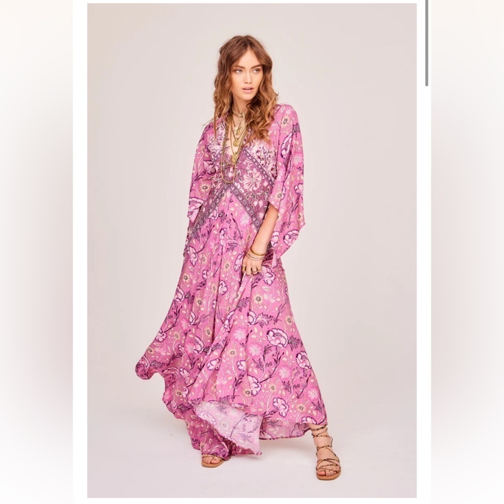 Jen’s Pirate Booty Baroque Hyacinth Gown Maxi Dress in Cerise Size Small NWT